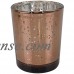 Just Artifacts Speckled Mercury Glass Votive Candle Holder 2.75"H (6pcs, Speckled Espresso Votives)   